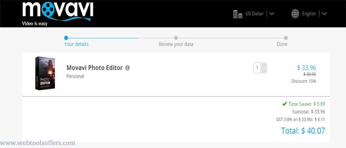 Movavi Photo Editor Discount Deal