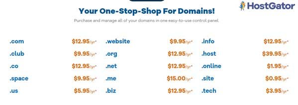 Hostgator Domain Plan