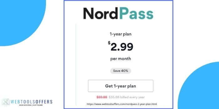 Nordpass 1 year Premium Plan