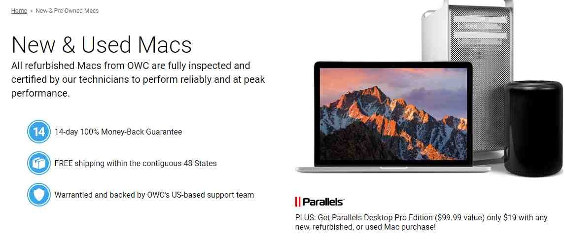 OWC MacSales New & Used Macs Discount