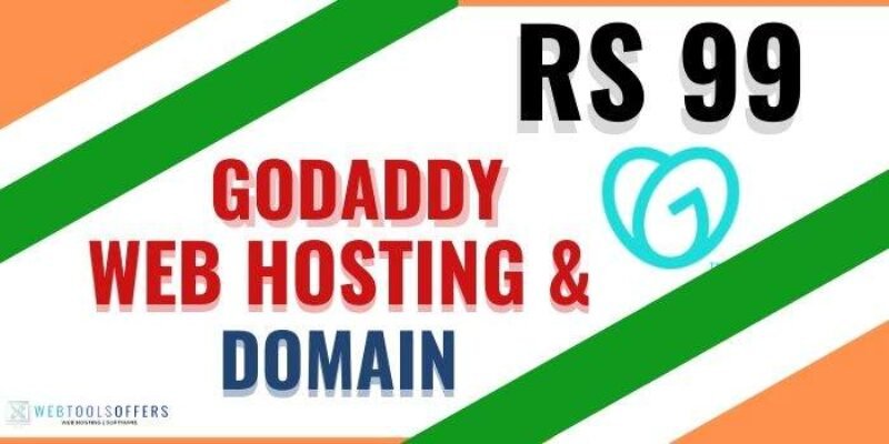 GoDaddy Rs 99 Web Hosting with Free Domain Name + Limited Time 60% Discount 2024